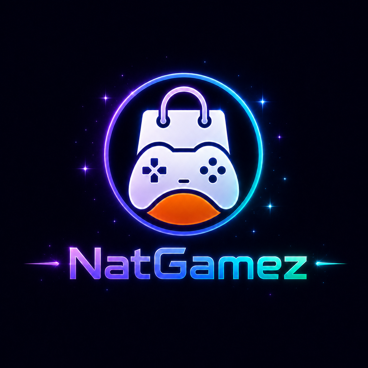 Logo de NatGamez, tienda de videojuegos